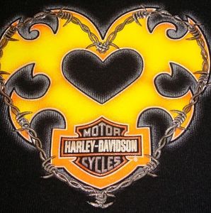 Women's HD Black Tank with Flame heart